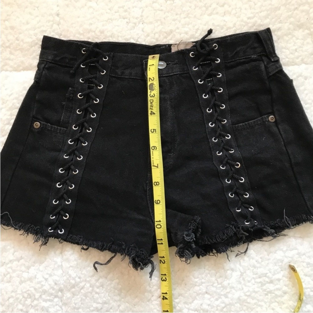 LF Furst of a Kind Vintage lace up cutoff shorts - Picture 9 of 10